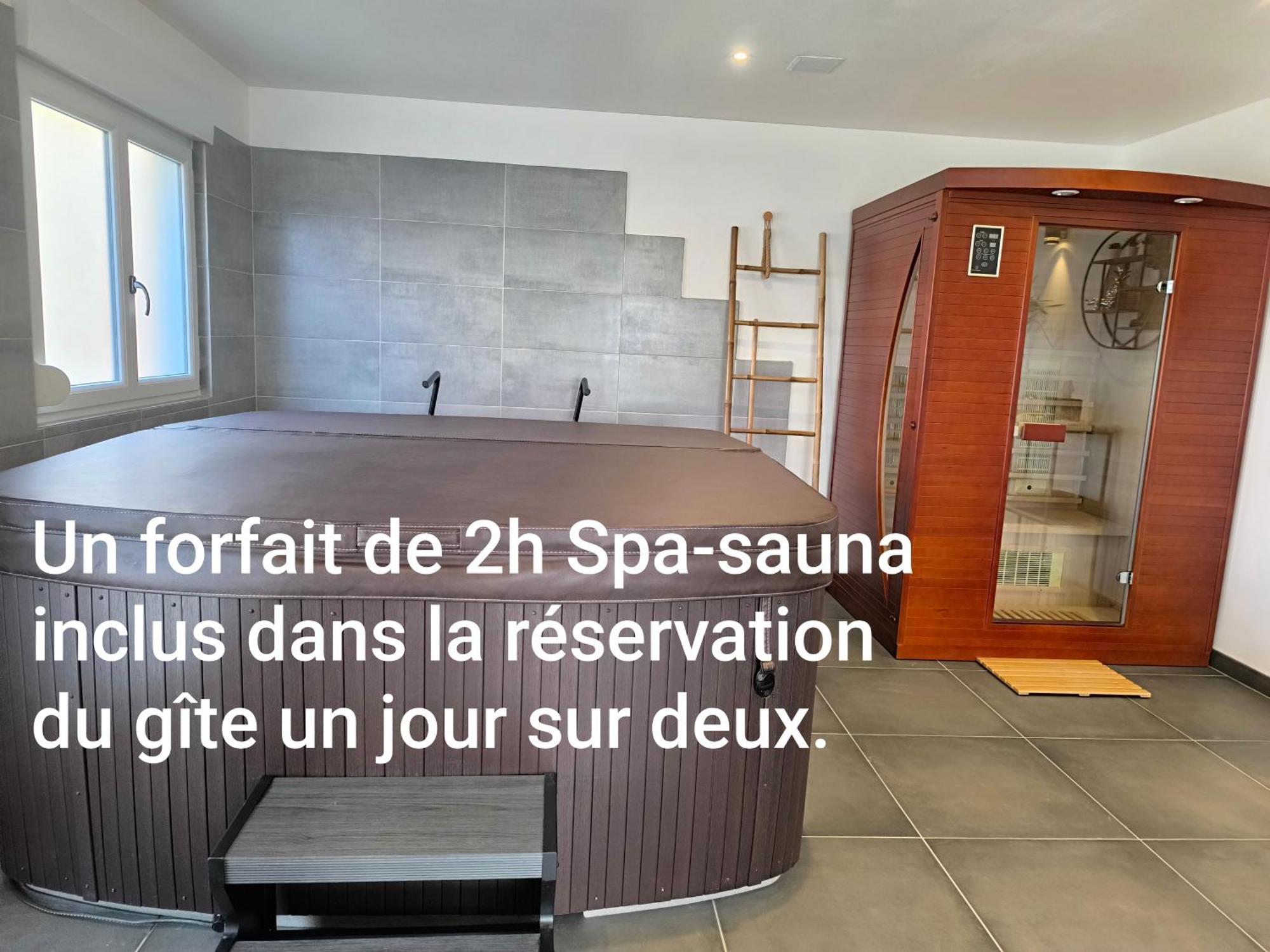 Gite Bonheur Et Charme Spa-Sauna Forfait 2H Inclus 킨츠하임 외부 사진